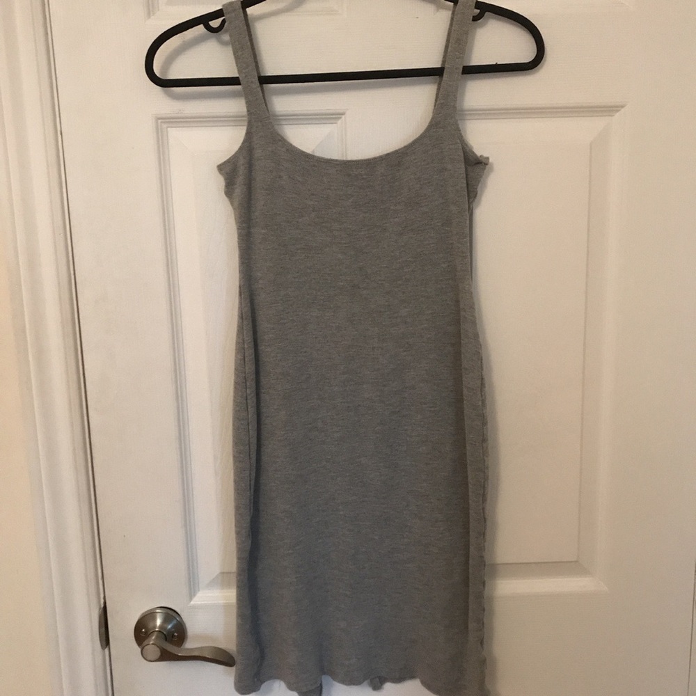American apparel ponte grey dress bodycon